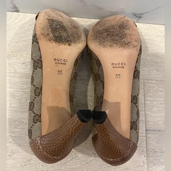 Gucci mid-heel pump with horsebit, size 35 - Picture 5 of 6